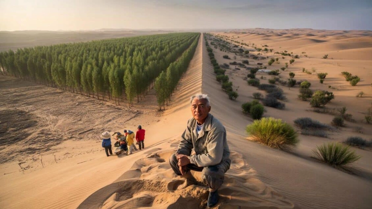 To slow the desert, China bets on a “Great Green Wall” of tens of billions of trees