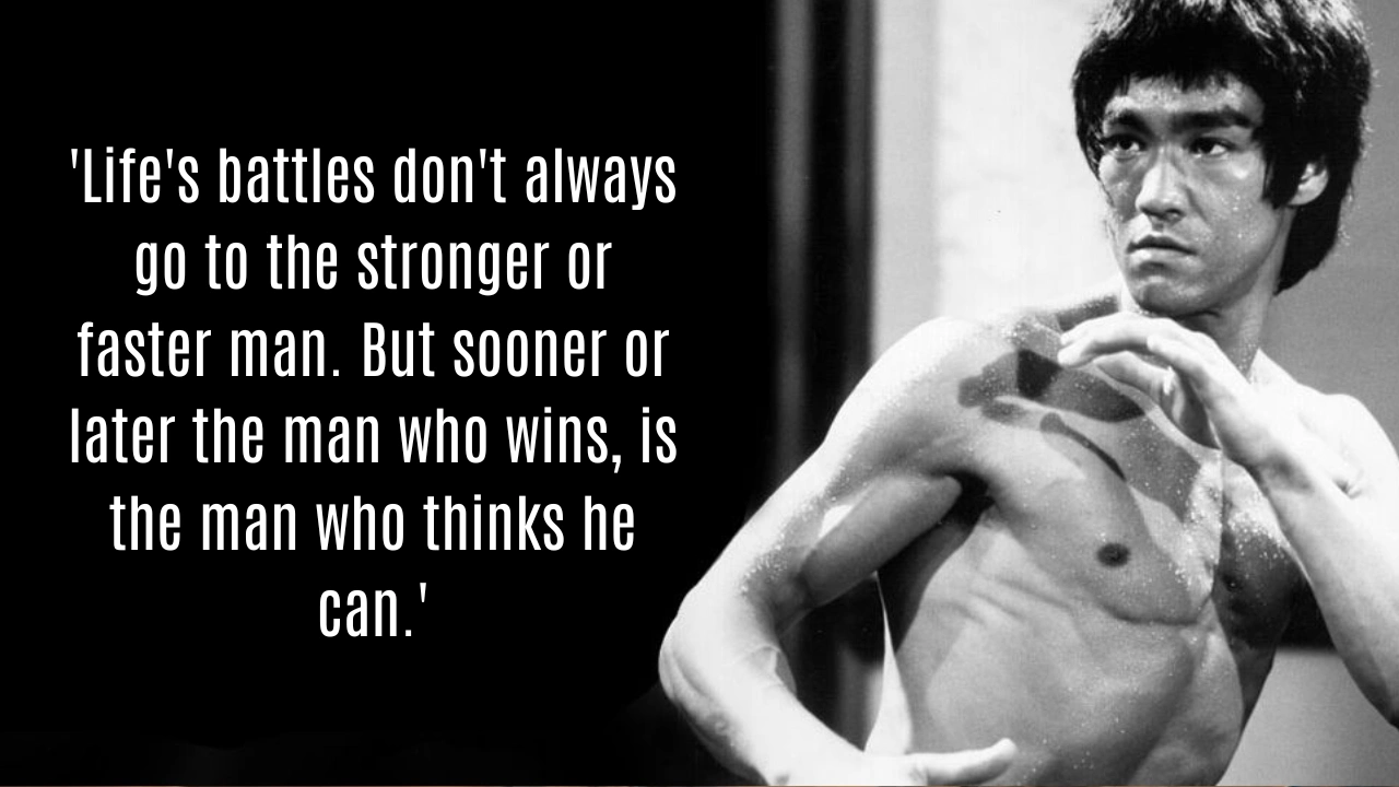 Quote of the day by Bruce Lee